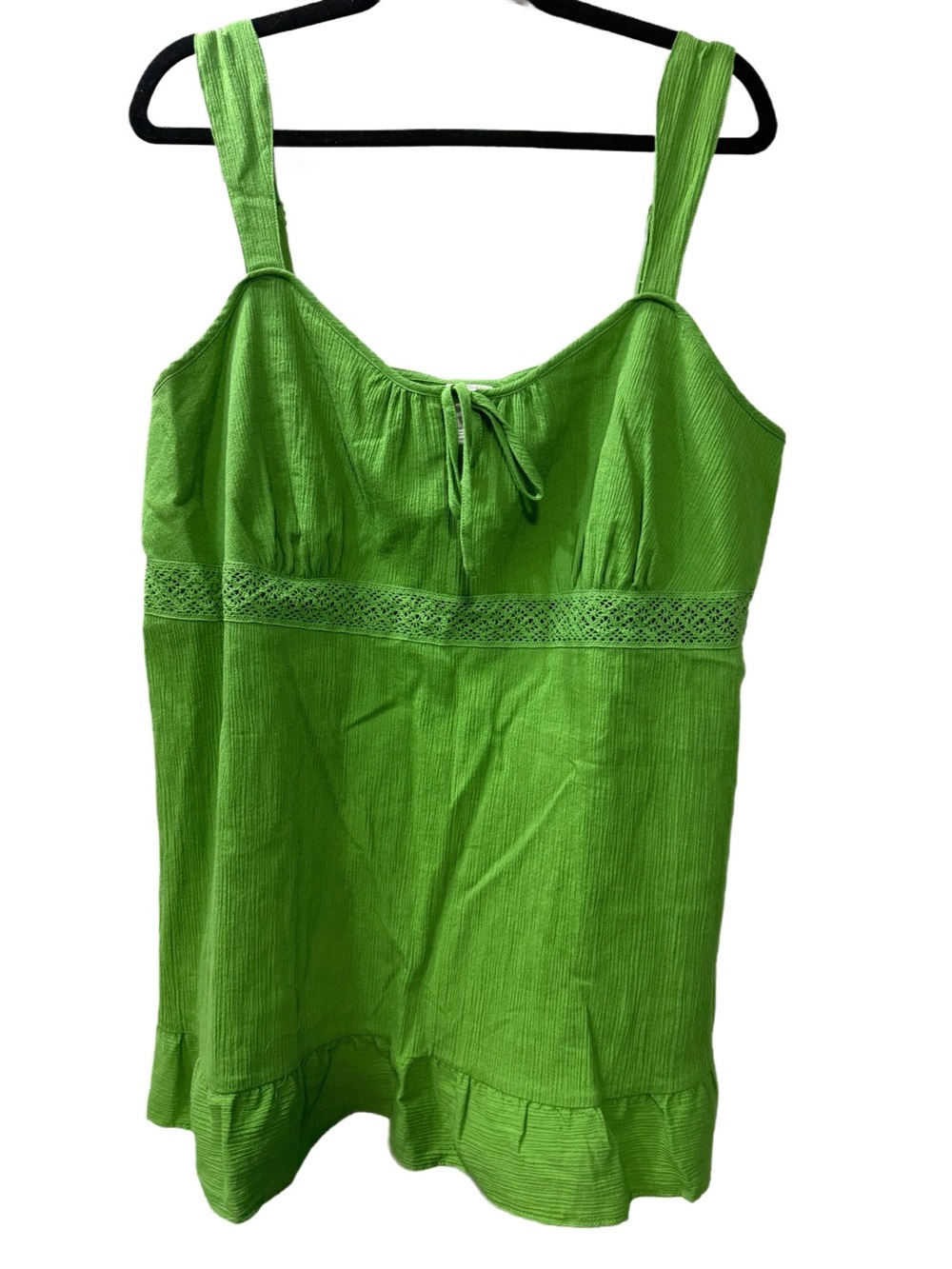 NWT Lane Bryant Sleeveless Top, Size 20, Green